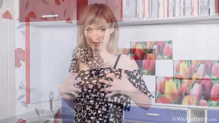 Yulenka Moore masturbates with her penis vibrator - Compilation - WeAreHairy