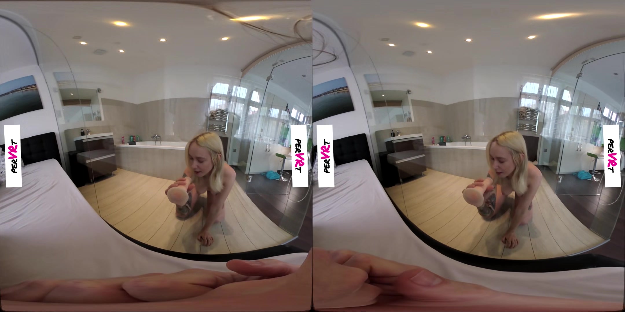 Paying Tribute To Stepdaddy - Shaved Tattoo Blonde Toying