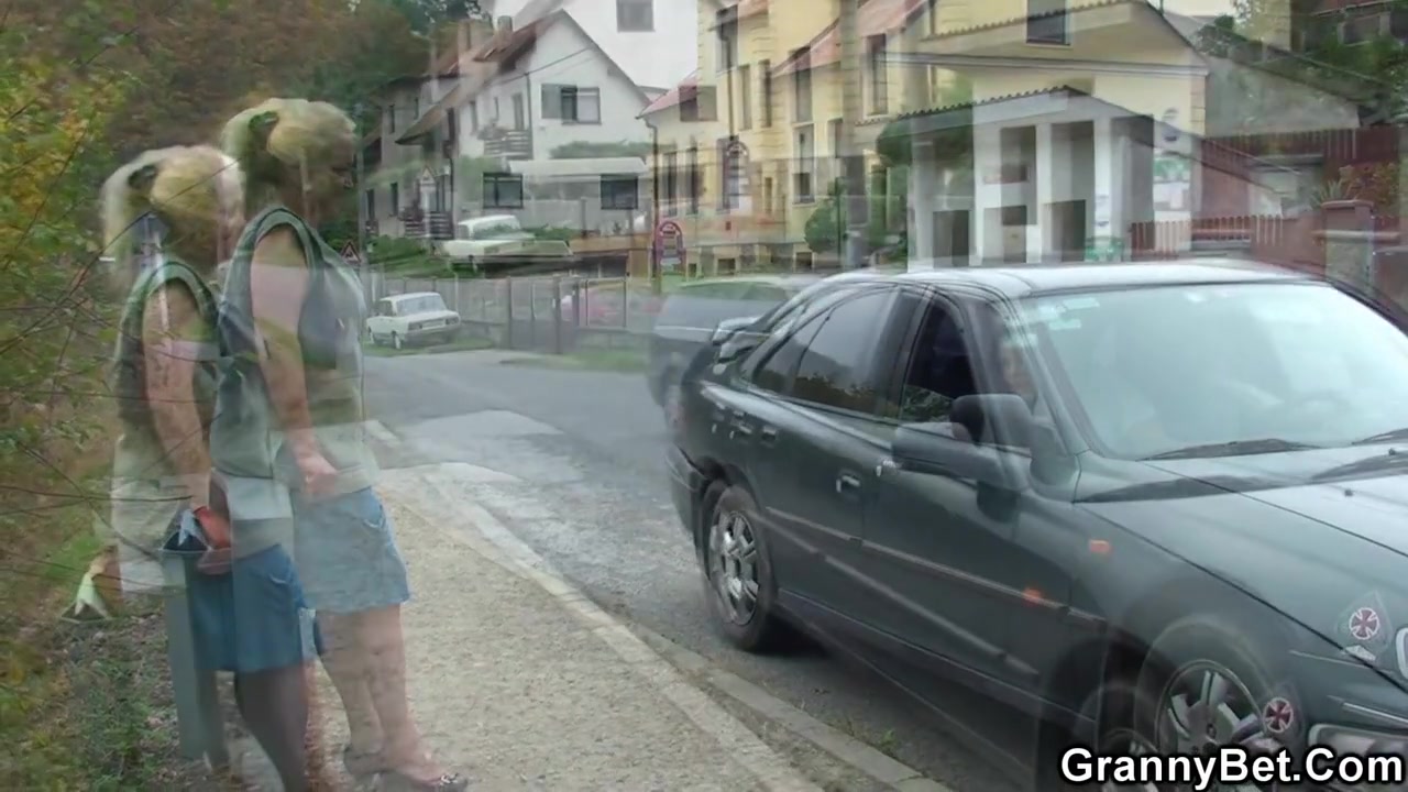 He Picks Up And Fucks Hairy Blonde Grandma