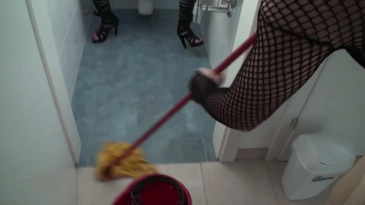 Piss cleaning for a sissy by Femdom Austria