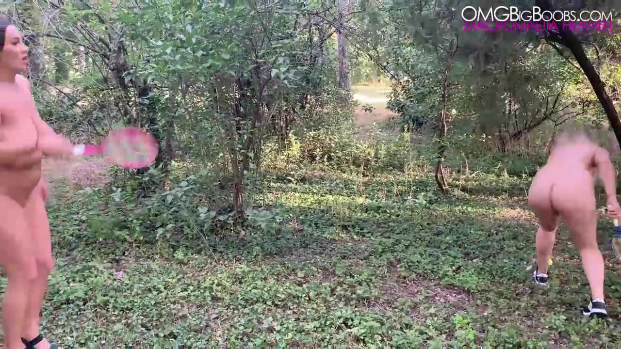Helen and Erin Star Naked Badminton Match