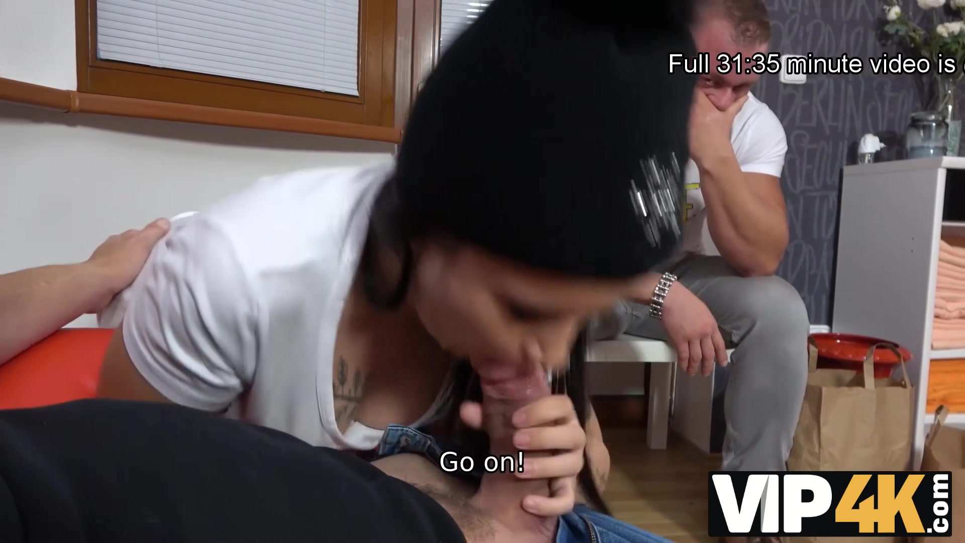 VIP4K. Colleen knows business and has sex in front of jealous boyfriend