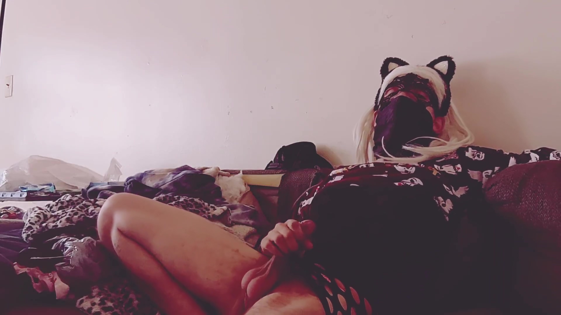 Sissy Crossdressing Boy Being A Happy Slut