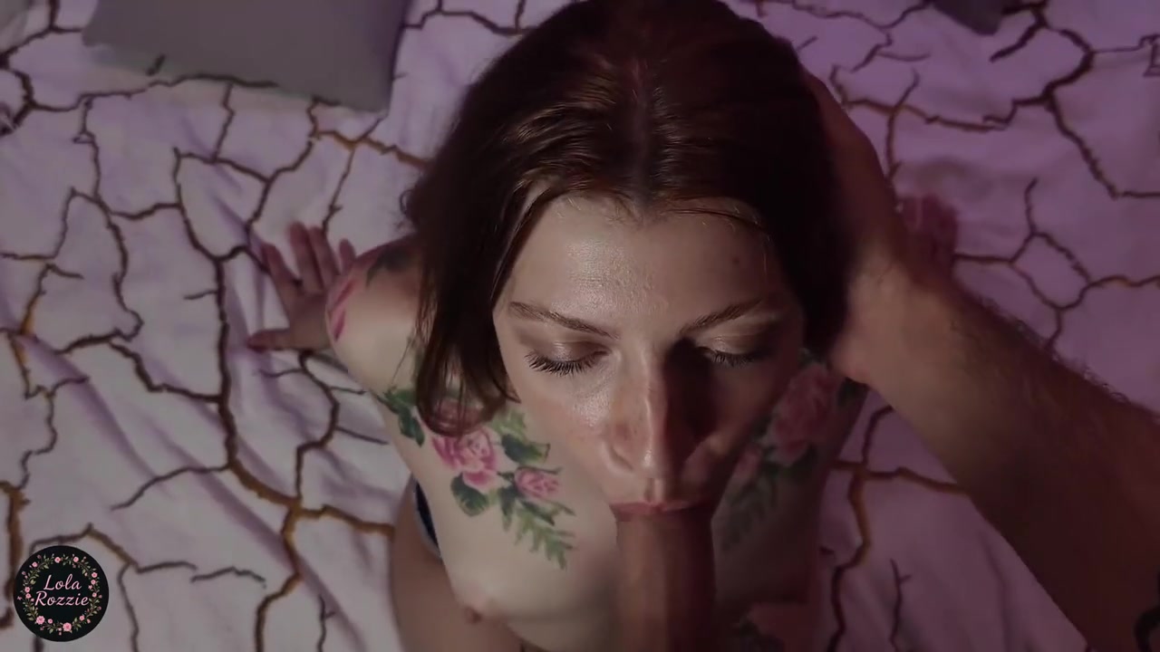 The Redhead Sucks Well And Gets Cum In Her Mouth And On Her Chest