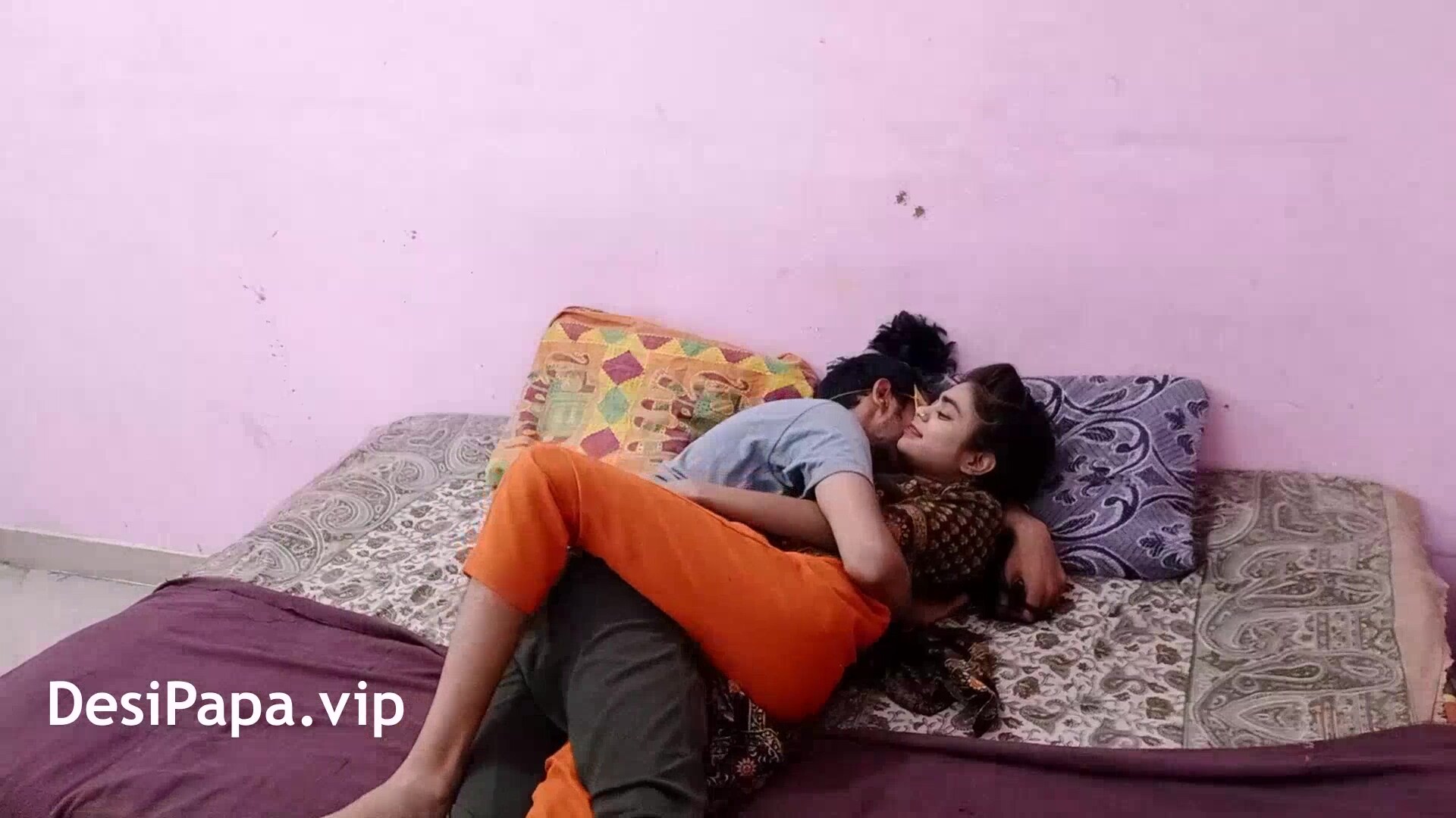Skinny teen 18+ Amazing Rough Hard Fucking With Her Boyfriend In Bedroom Home Alone
