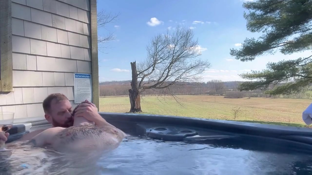 Hot Tub Date With Stepdad On The Farm