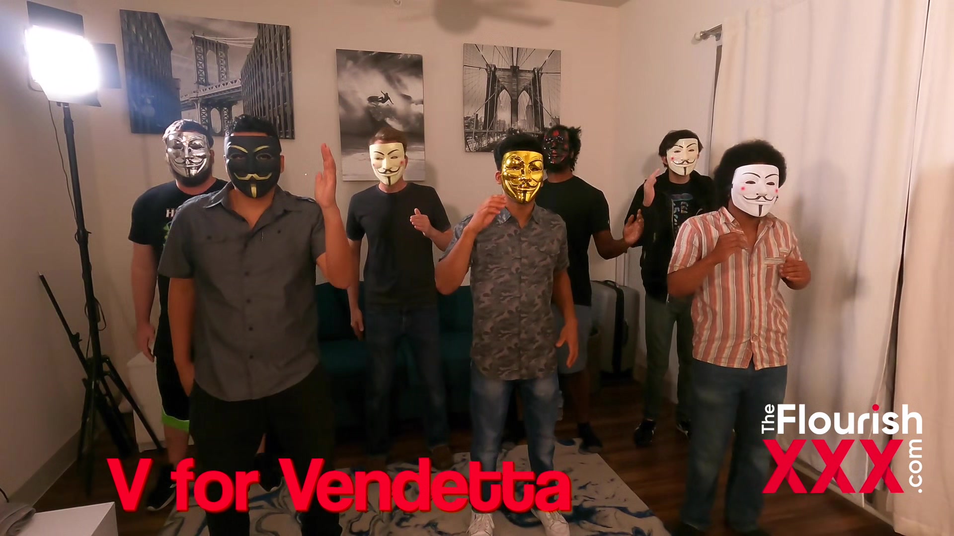 Orgy 3 Girl V for Vendetta Theme - Part 1