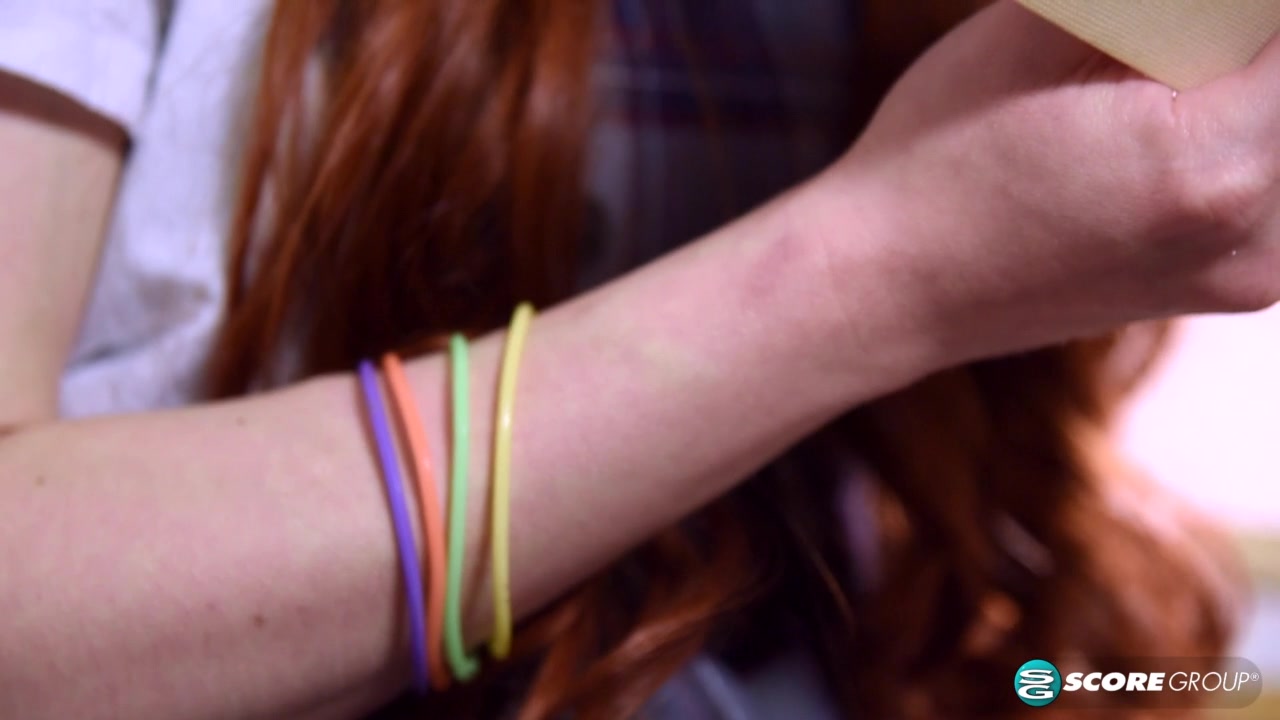 Tiny Ginger schoolgirl 18+ Dolly Little Takes Off Her Uniform And Masturbates