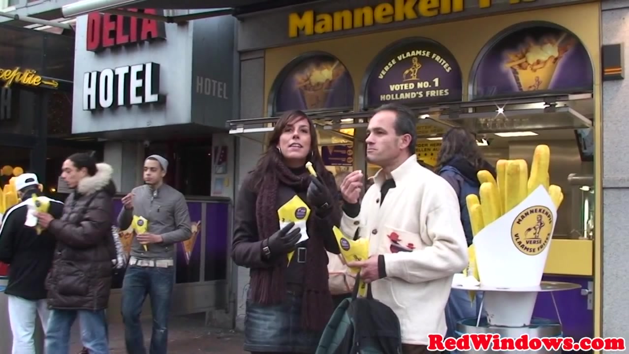 Chubby dutch hooker gets doggystyled