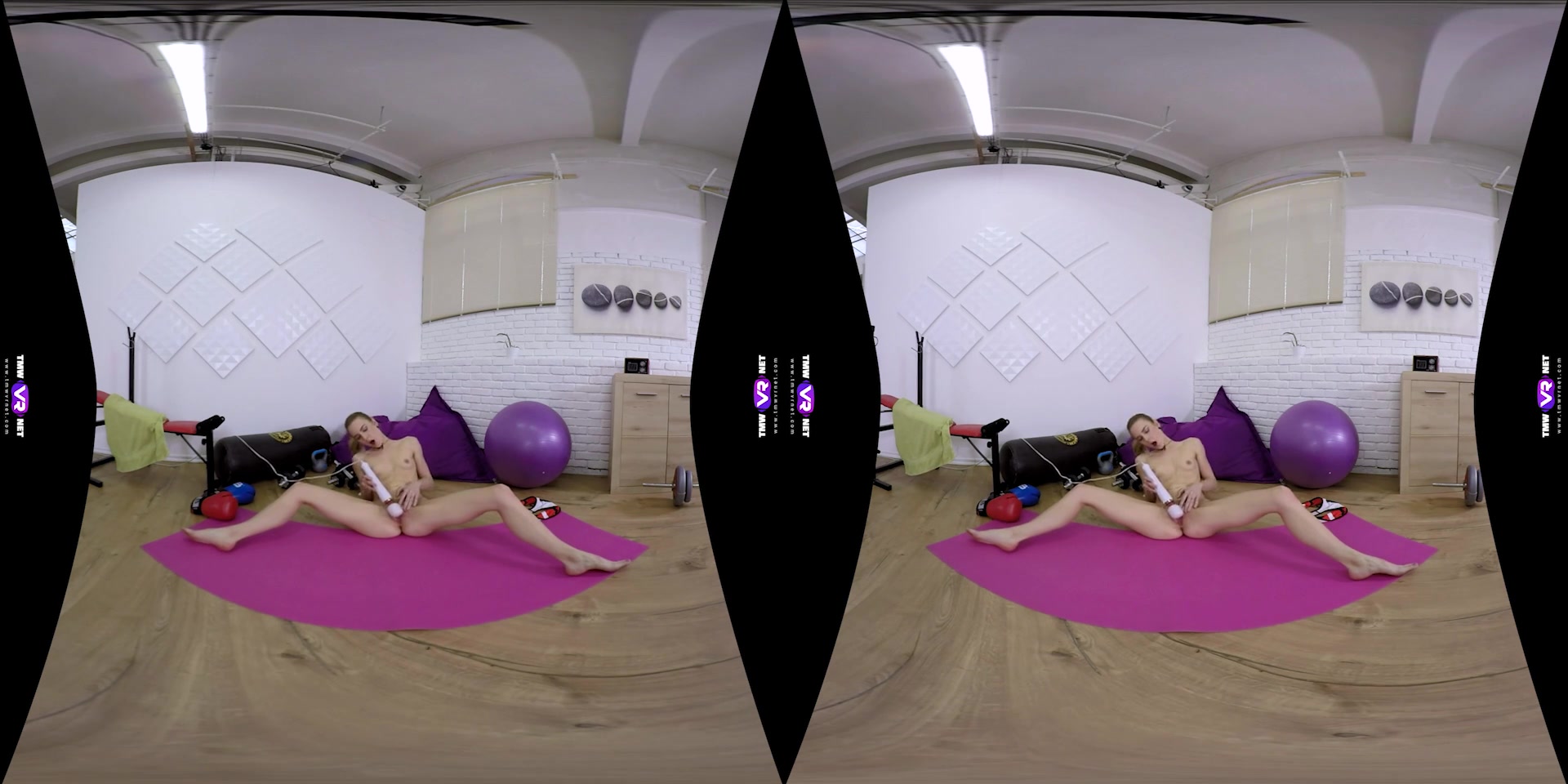 Alecia Fox in Morning Pussy Workout In Gym - TMWVRNet