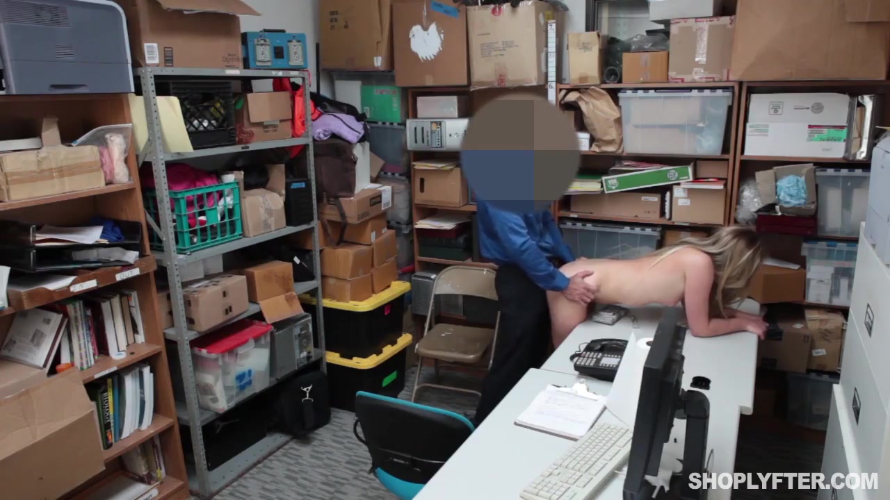 Alyssa Cole - Security Guy Fucking Young Blonde From Behind In The Back Office