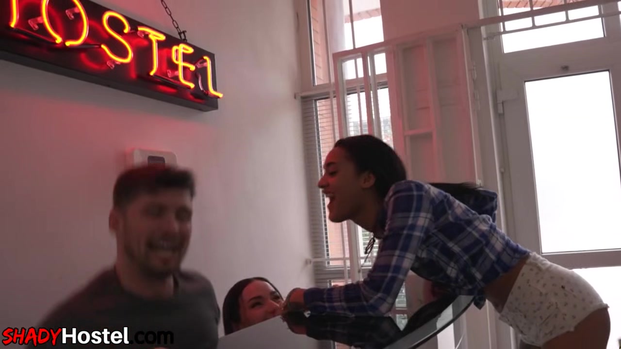 21yo hostel room sluts drilled in 3some by roommate