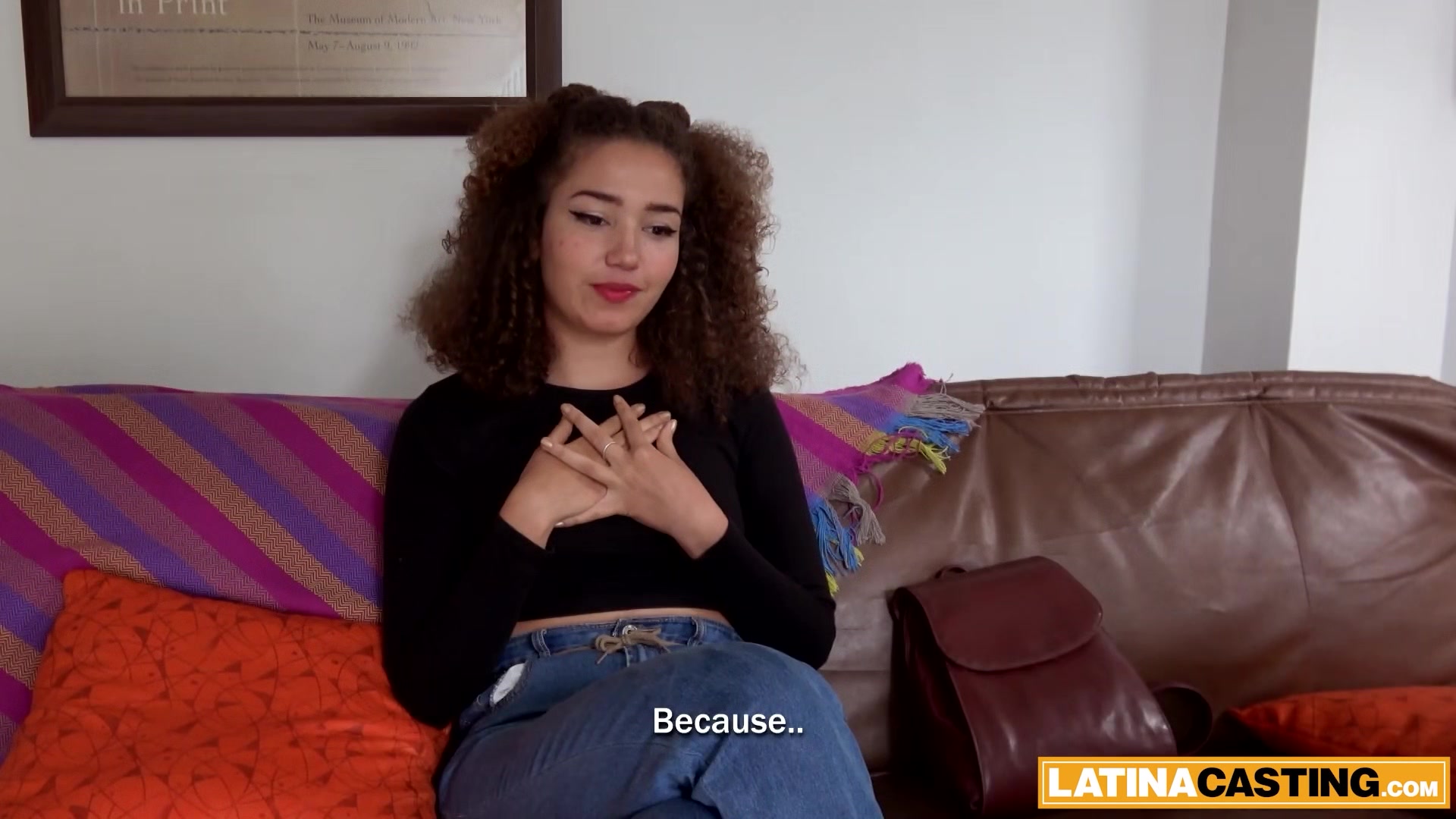 Beautiful latina model anal casting