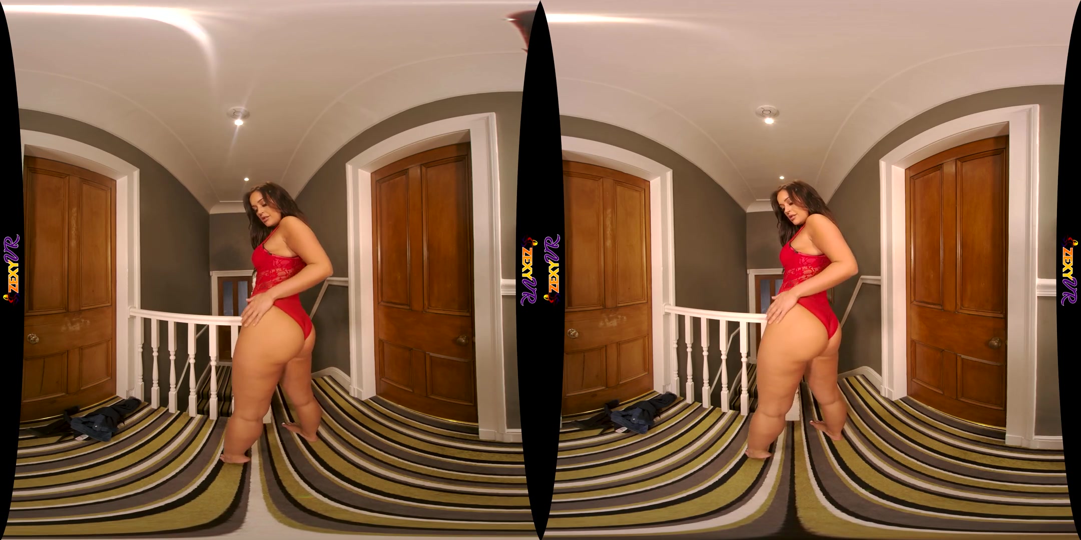 Surprise Me - Big Tits Brunette Solo Striptease