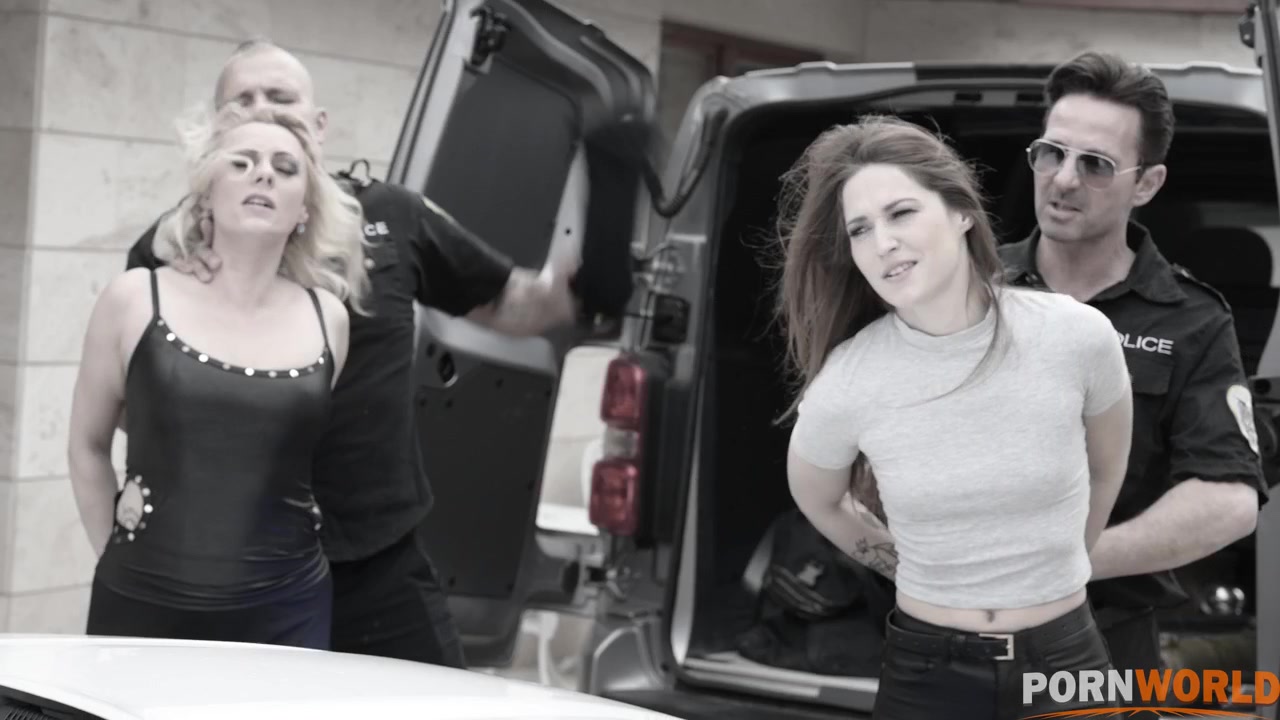 Police demolition gang bang for apprehended chicks GP1863 - AnalVids