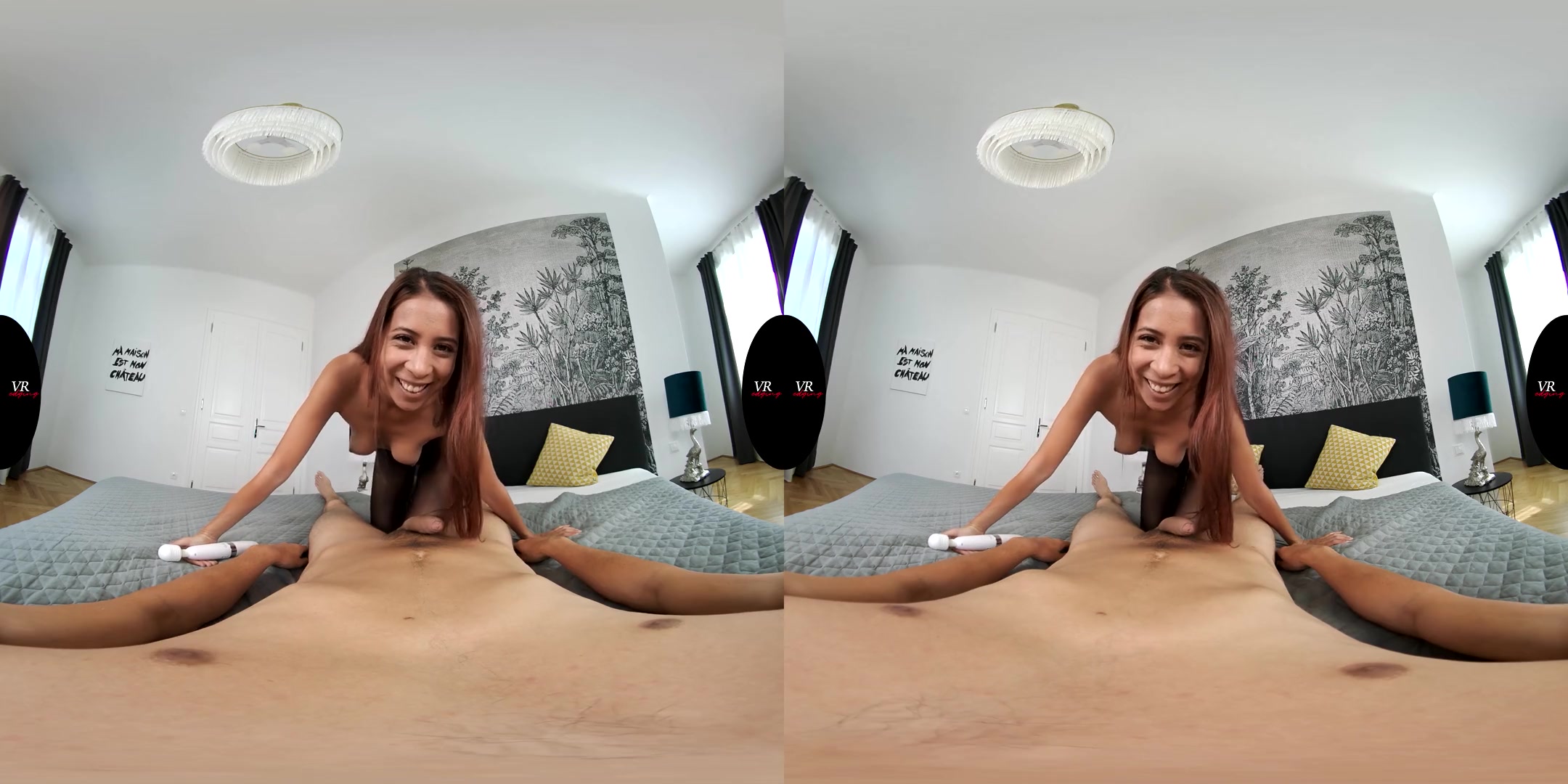 Tease And Denial; Exotic Babe in Stockings Edges You in HD VR