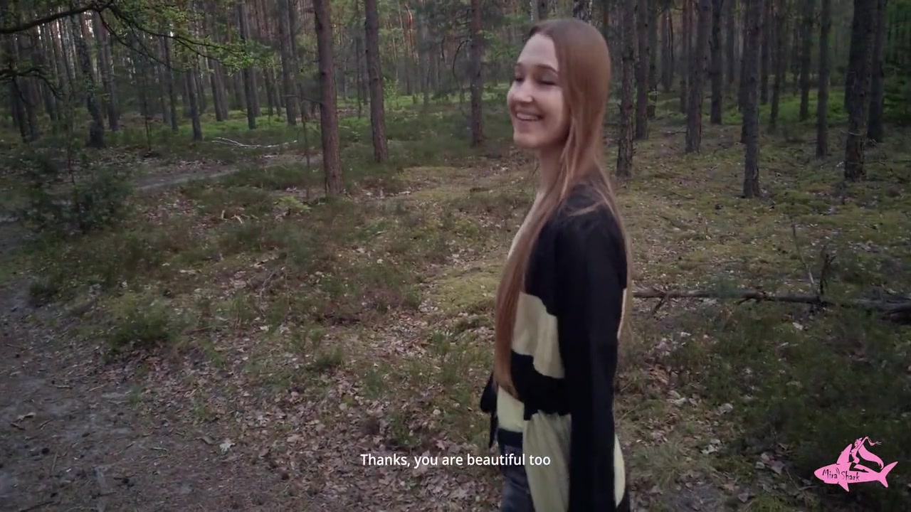 Sexy Nymphomaniac In The Forest Made Me Cum In Her Mouth