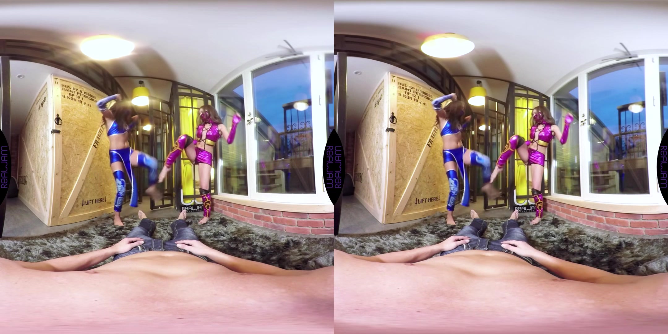 Mileena Vs Kitana: The Hottest Fight - Cosplay Threesome Pov