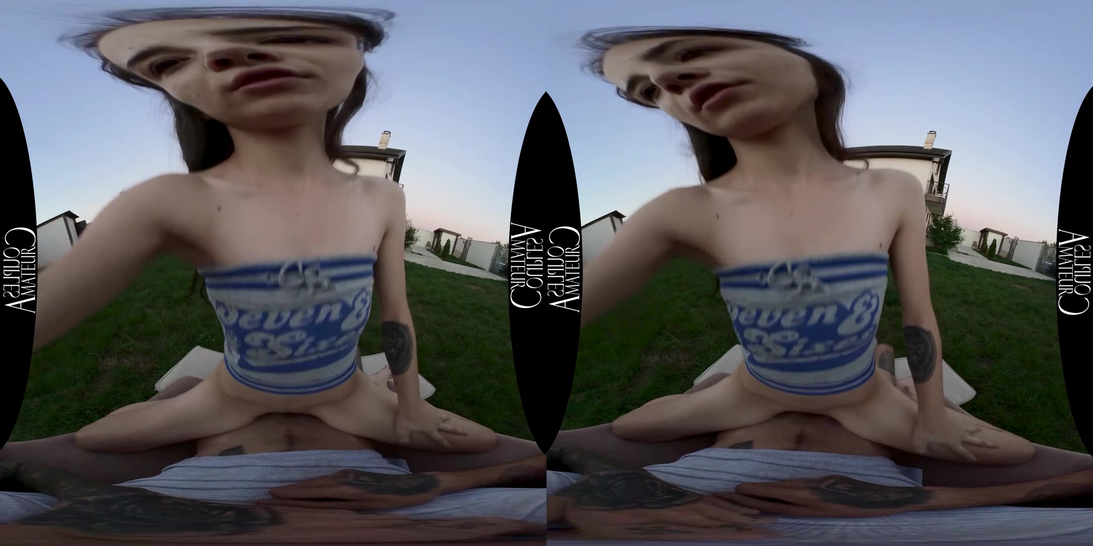 Sun Setting Quick-Fucking Outdoors - AmateurCouplesVR