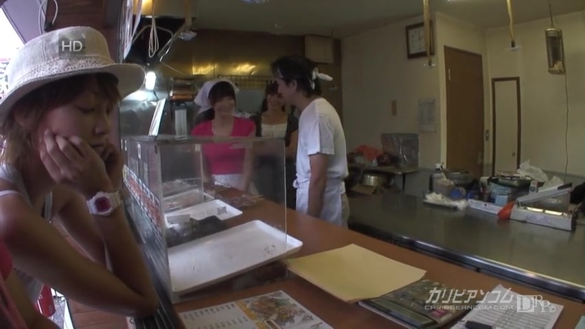 Yumemi Akubi, Kanou Hitomi Naughty Yakitori restaurant - Caribbeancom