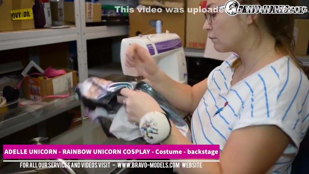 Adelle Unicorn In Backstage Video From Cosplay Photoshoot With