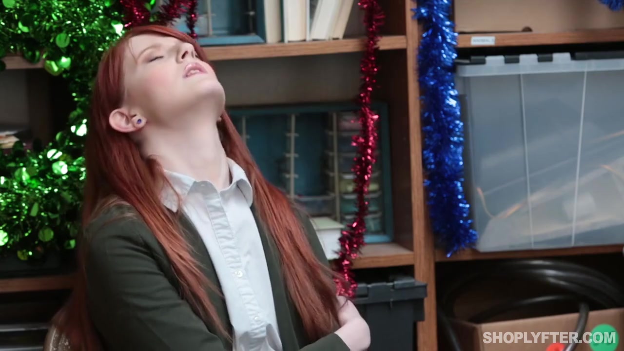 Tiny Redhead Gets Caught Stealing