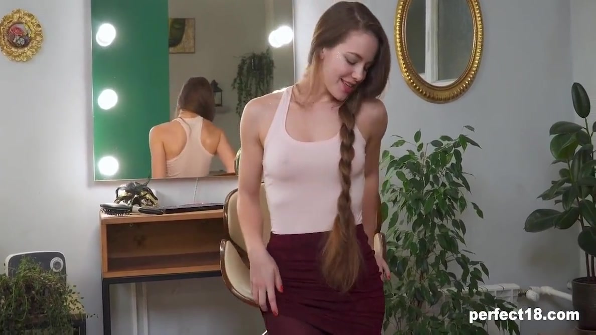 +18 teen 18+ Playing In Front Of The Mirror
