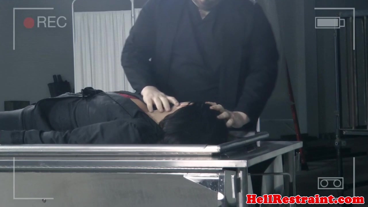 Restrained sub whipped and bastinado