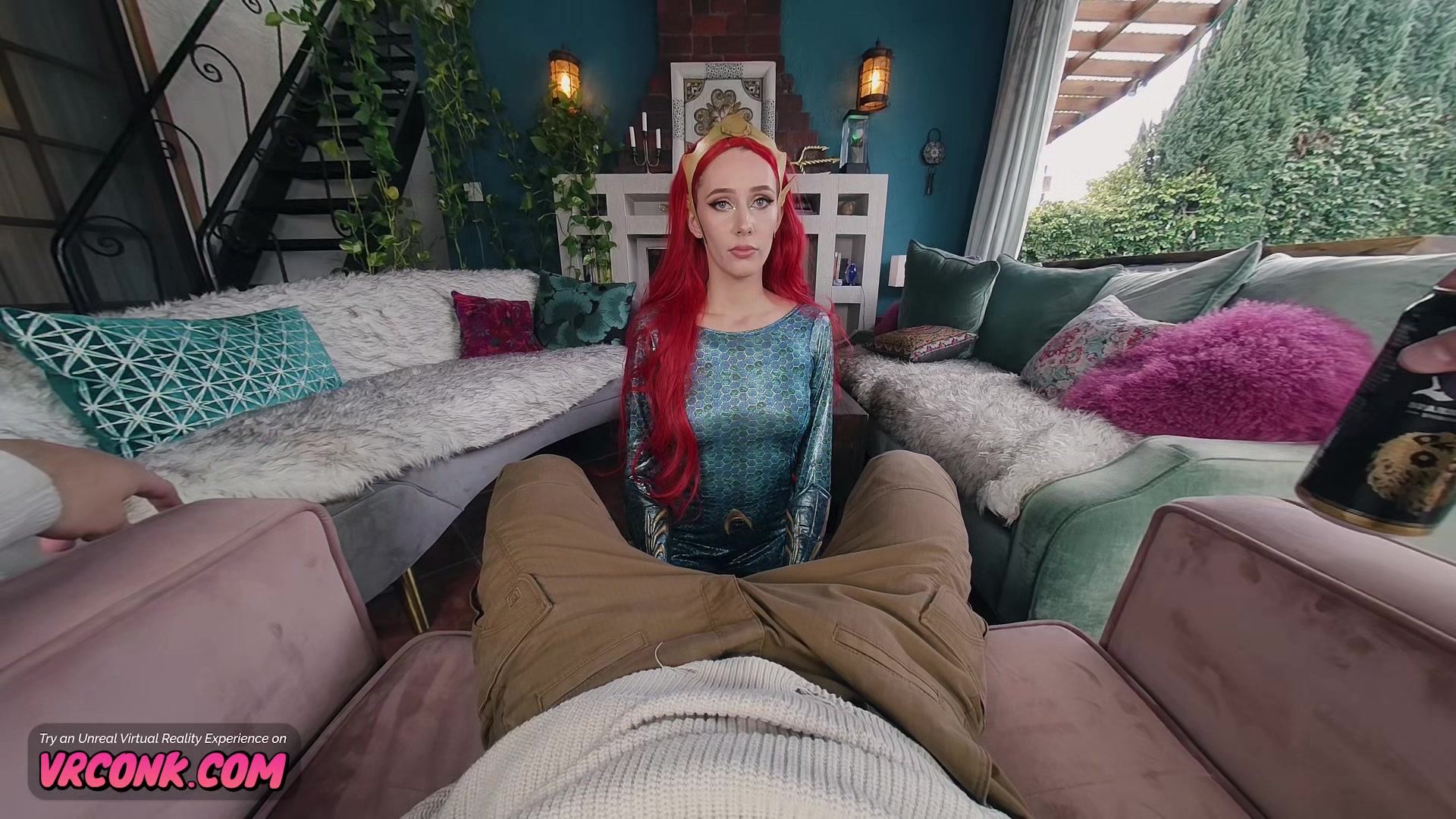 VR Conk Cosplay Aquaman: Mera porn parody VR Porn