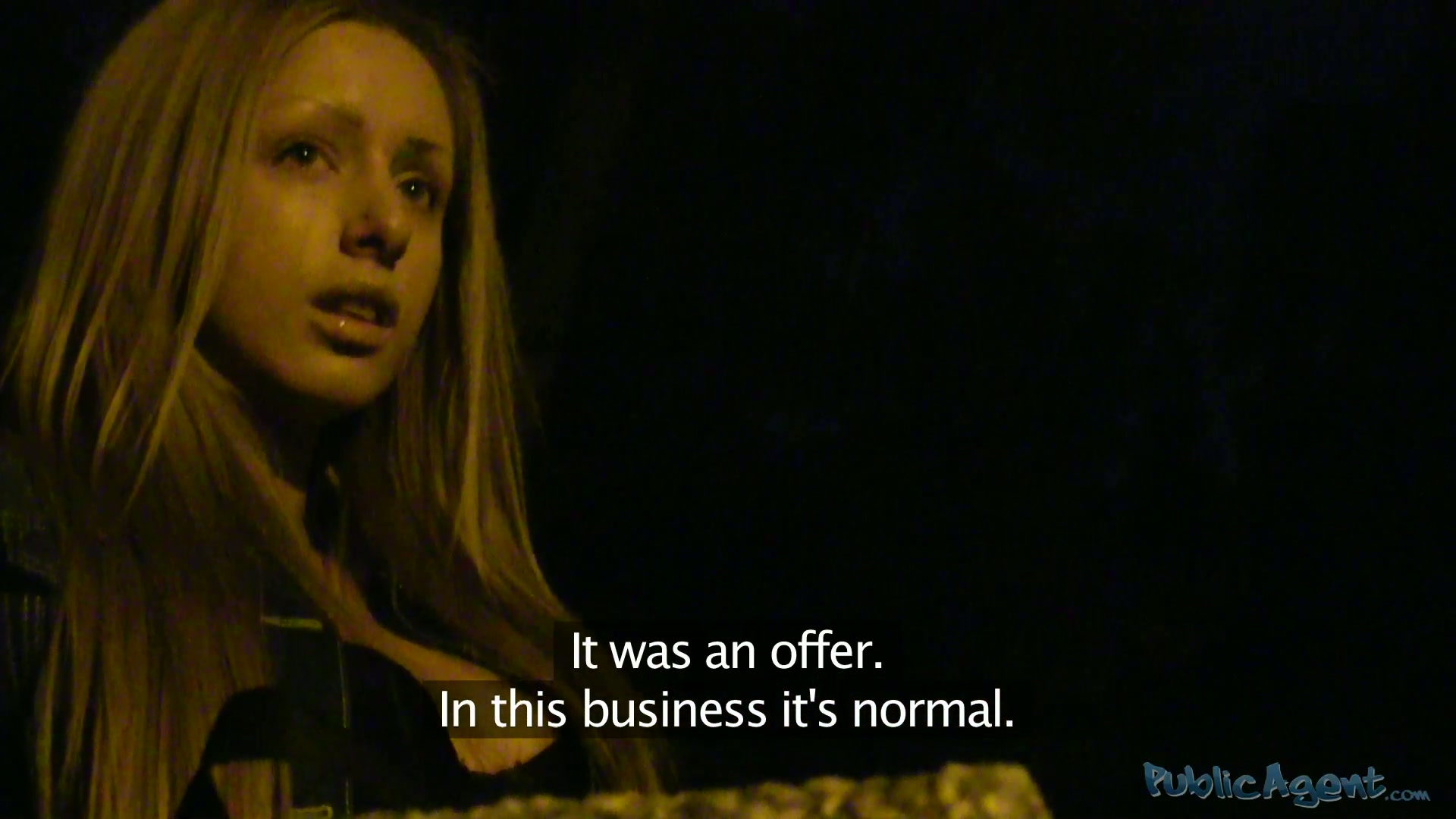 PublicAgent Movie Scene. Melanie