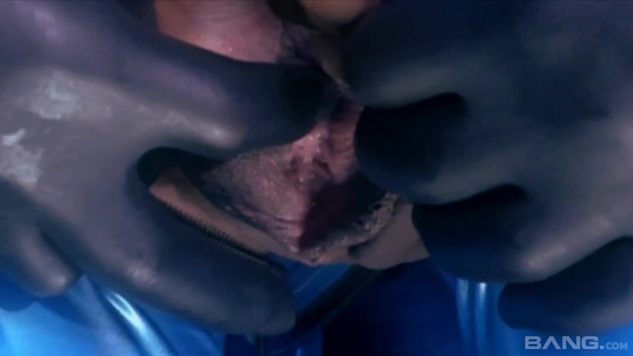Lala Wears A Blue Latex Body Suit As She Is Fucked Deep - BANG!