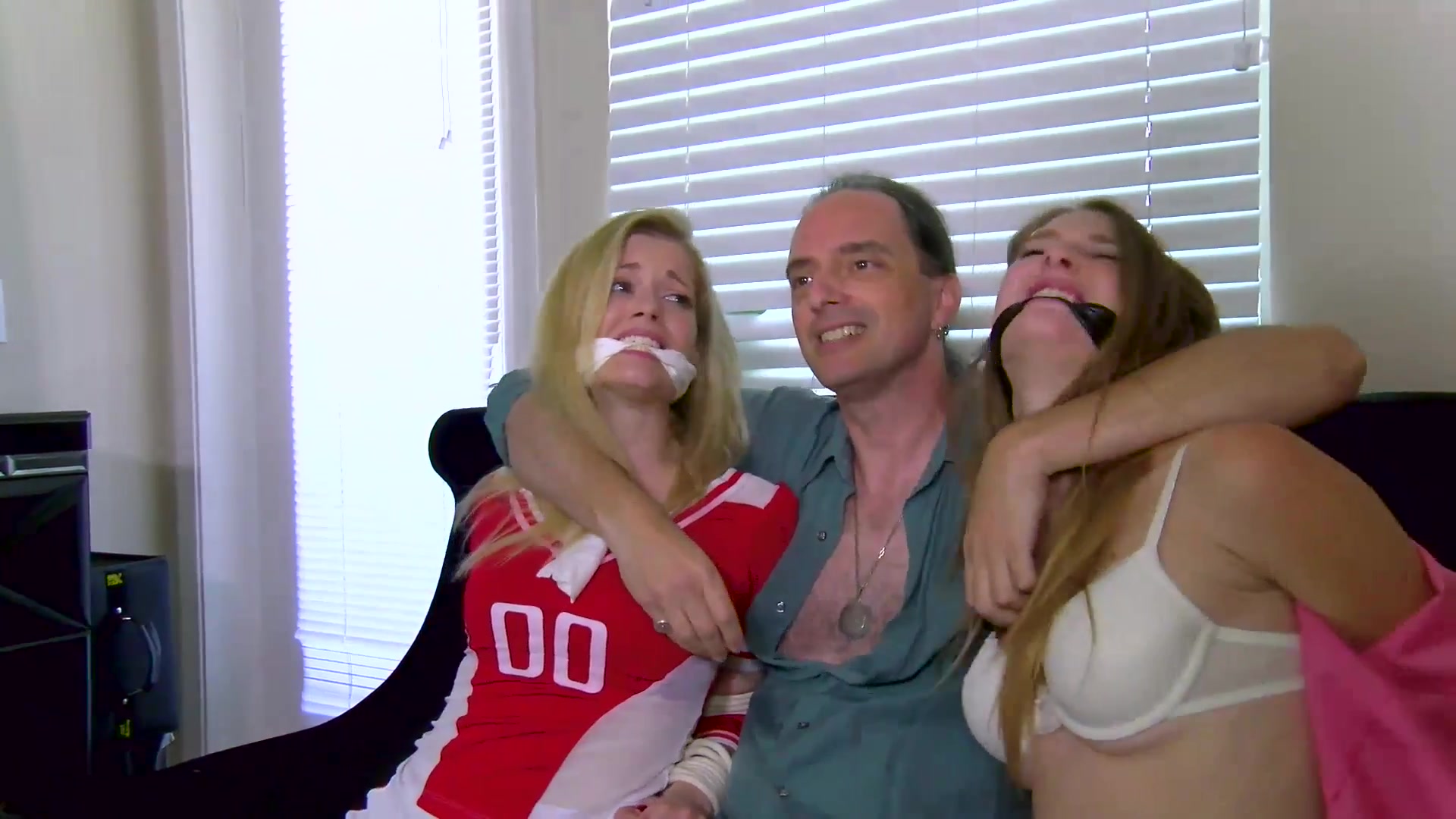 Two Girls Gagged And