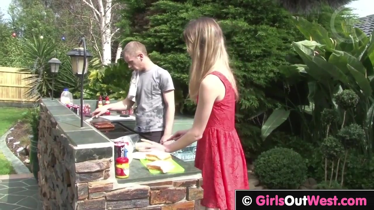 Petite Blonde - With Tiny Tits Sucks Her Boyfriend Before Getting Fucked