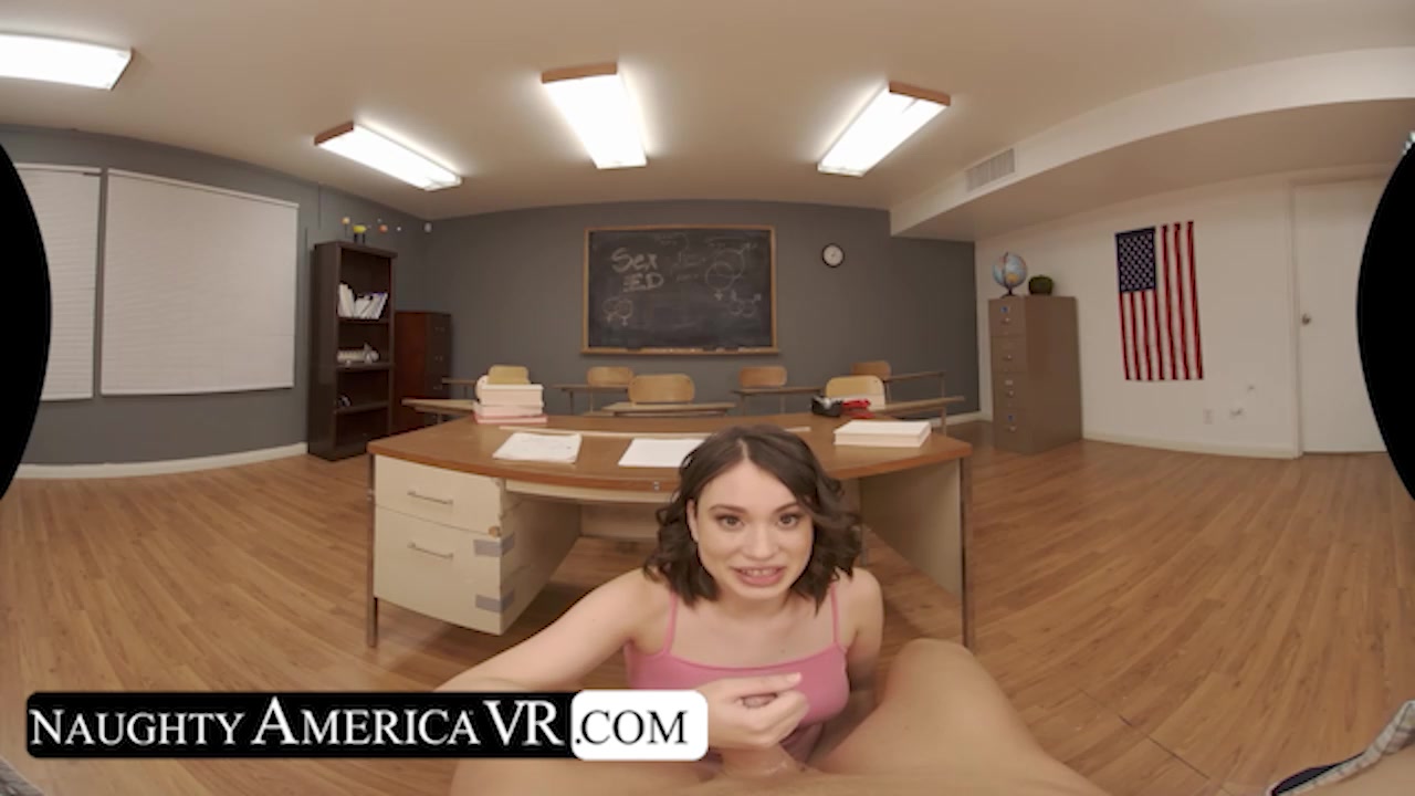 Sexy student 18+ Liv Wild wants to learn sex-ed with a hands on approach
