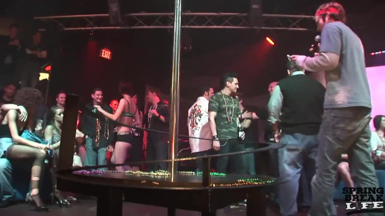 Stripper Pole Contest in Ybor City Night Club - SpringbreakLife