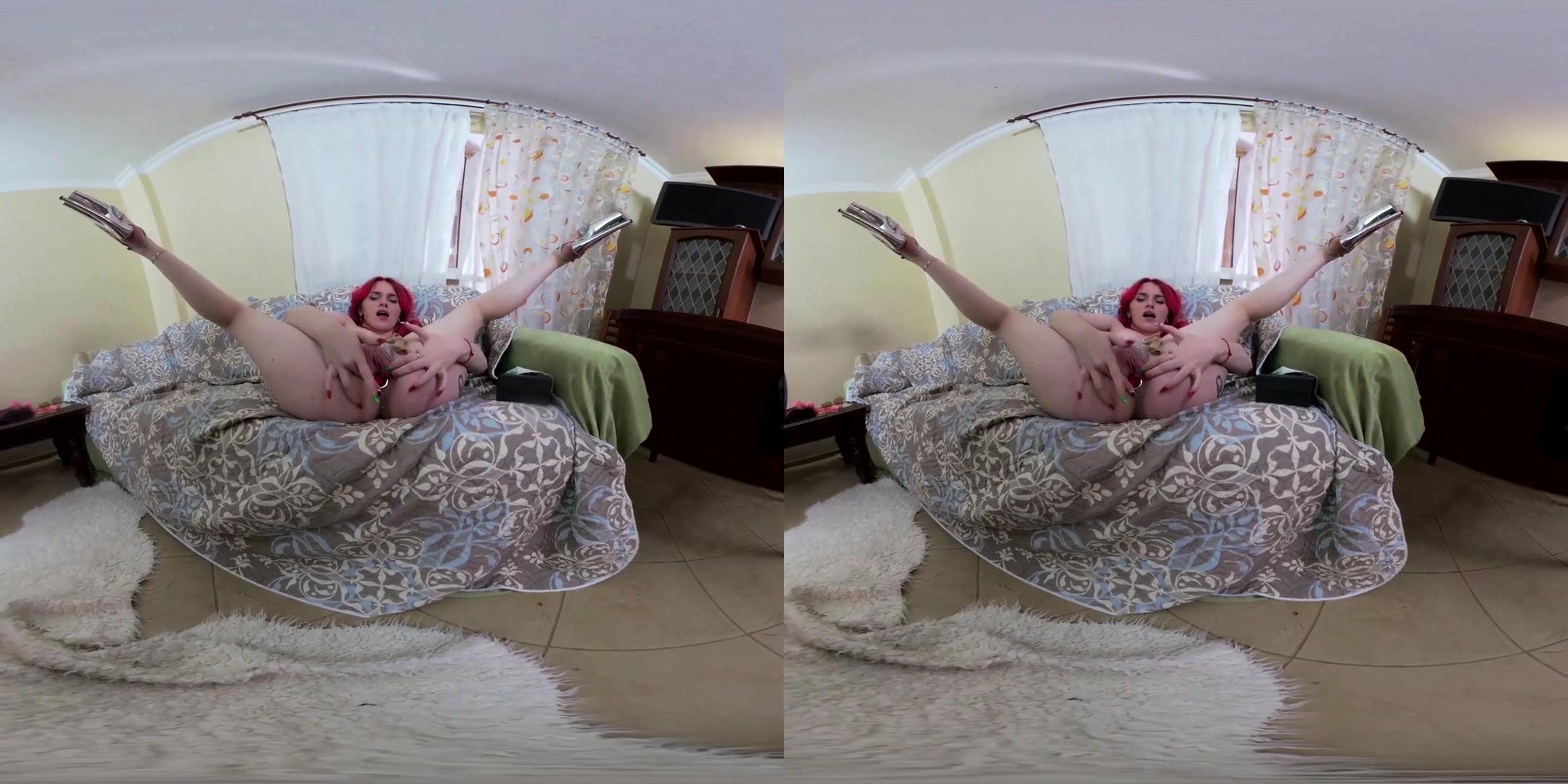 Redheads Crazy Bela Plays with Anal Toys I - Butt Plug DP Redhead