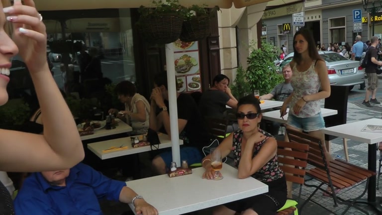 Blonde with perfect body gets naked in public