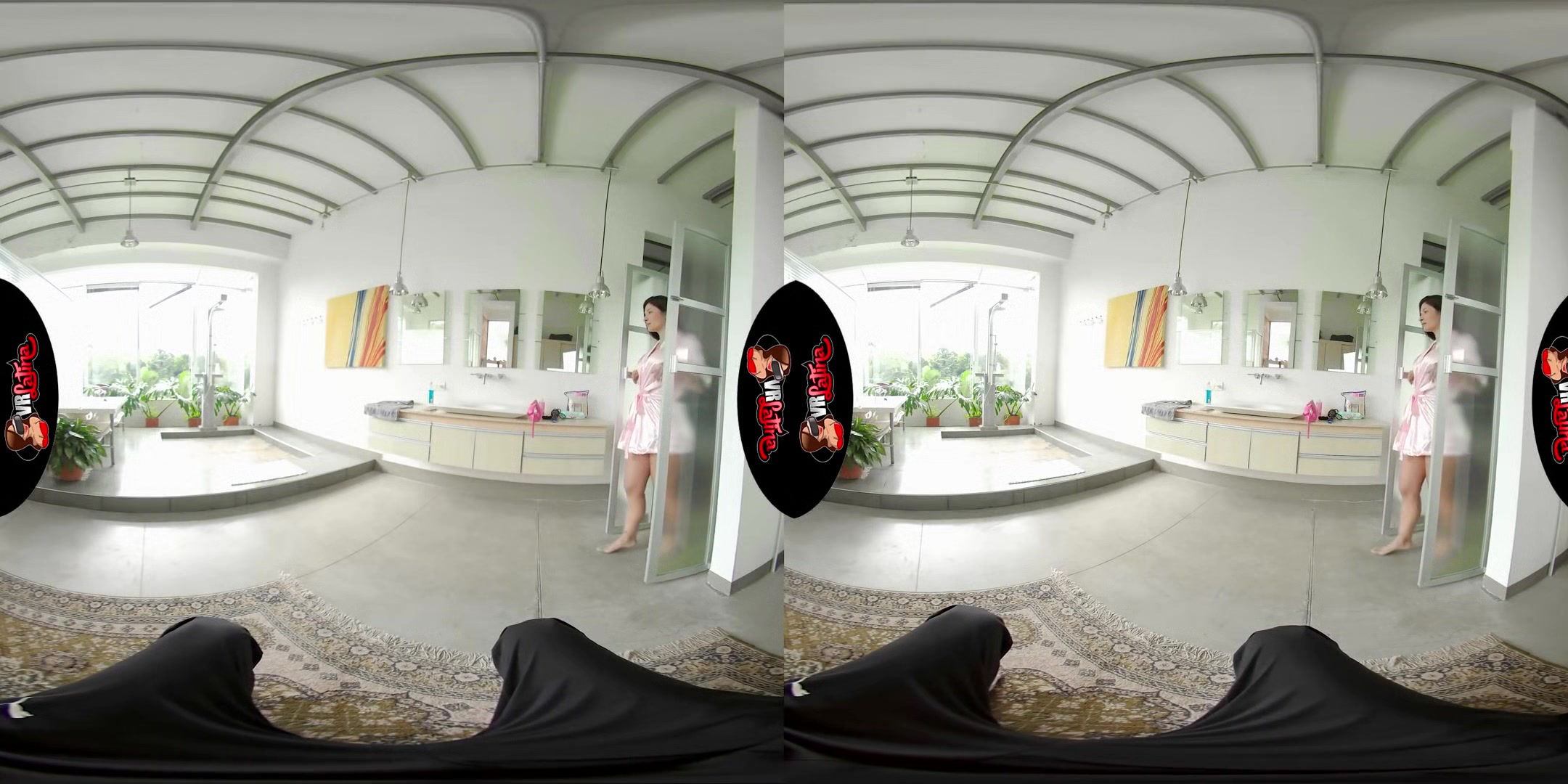 Showered For Sex - Big Tits Hot Latina Virtual Reality Blowjob and Sex Cum on Tits