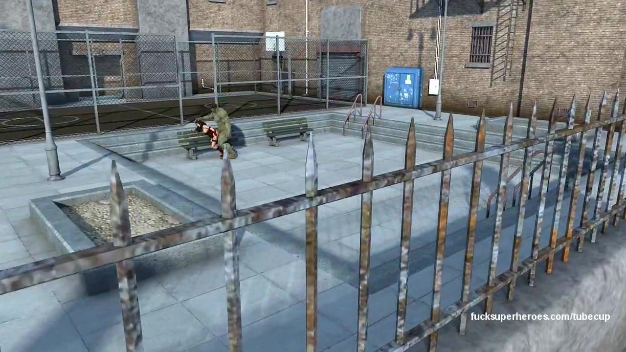 Hulk smashes into Electra's tight cunt