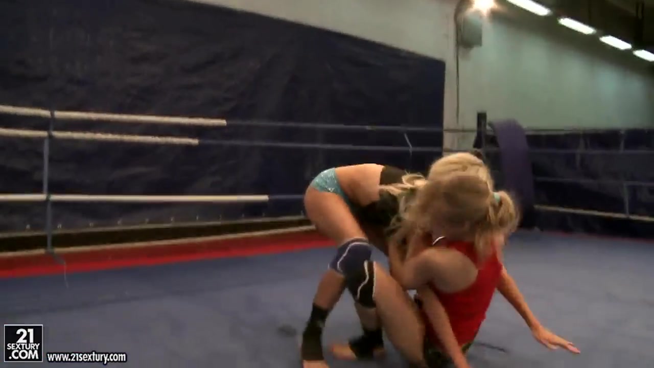 Laura Crystal and Michelle Moist wrestle