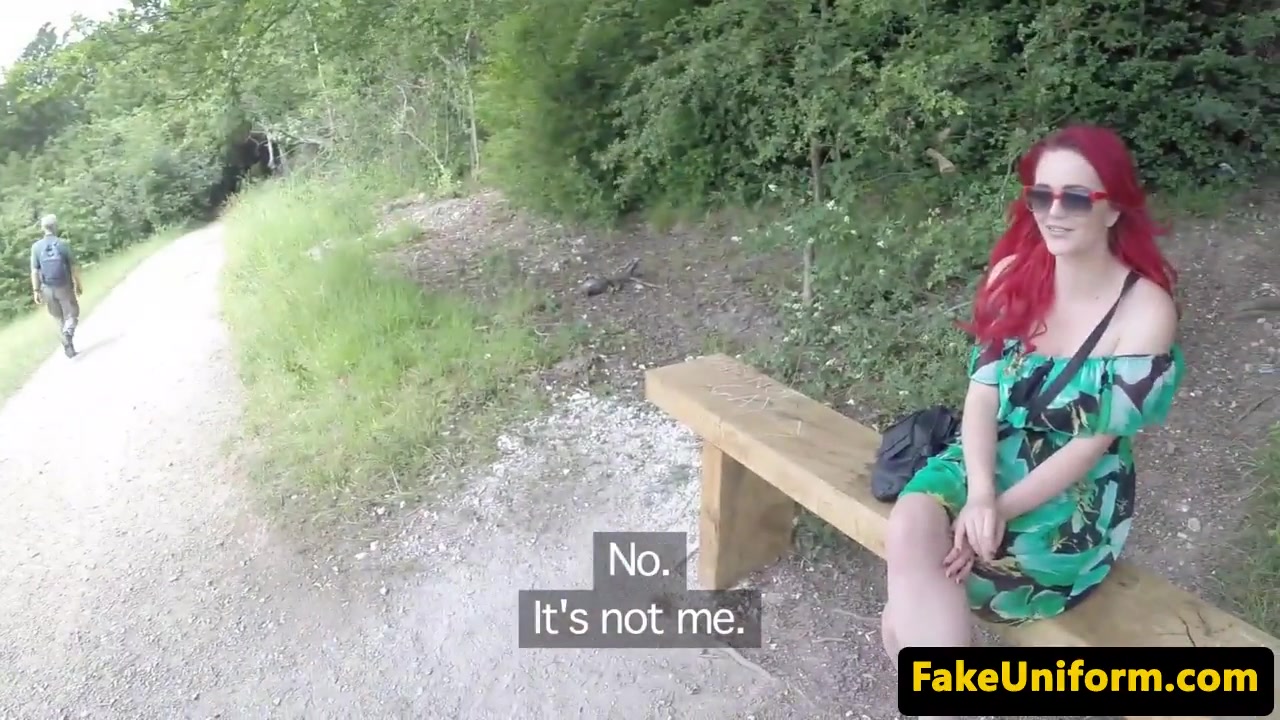 Uk redhead sucks before using bigboobs on cop