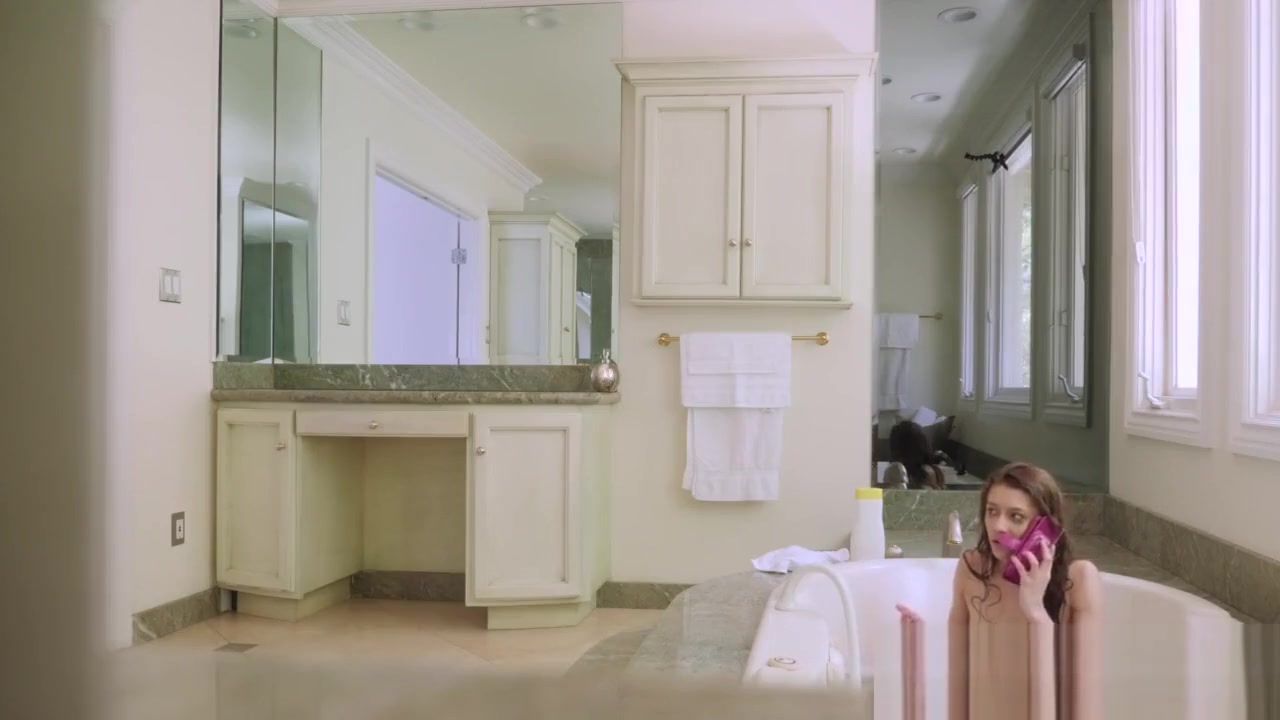 Stepsister gives Step brother a blowjob in bathroom