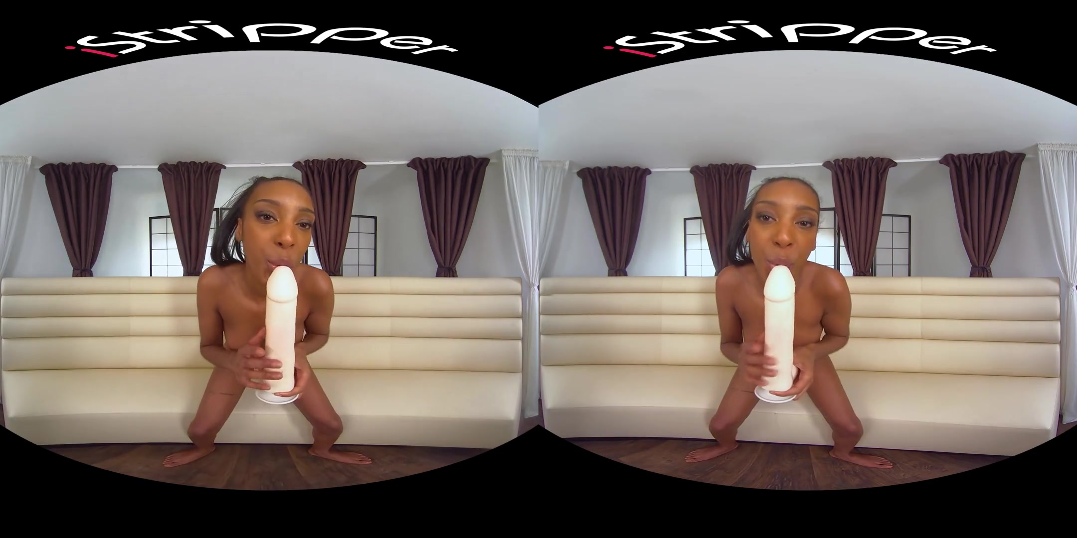 Asia Rae - Ebony Babe with a Huge Dildo - SexLikeReal
