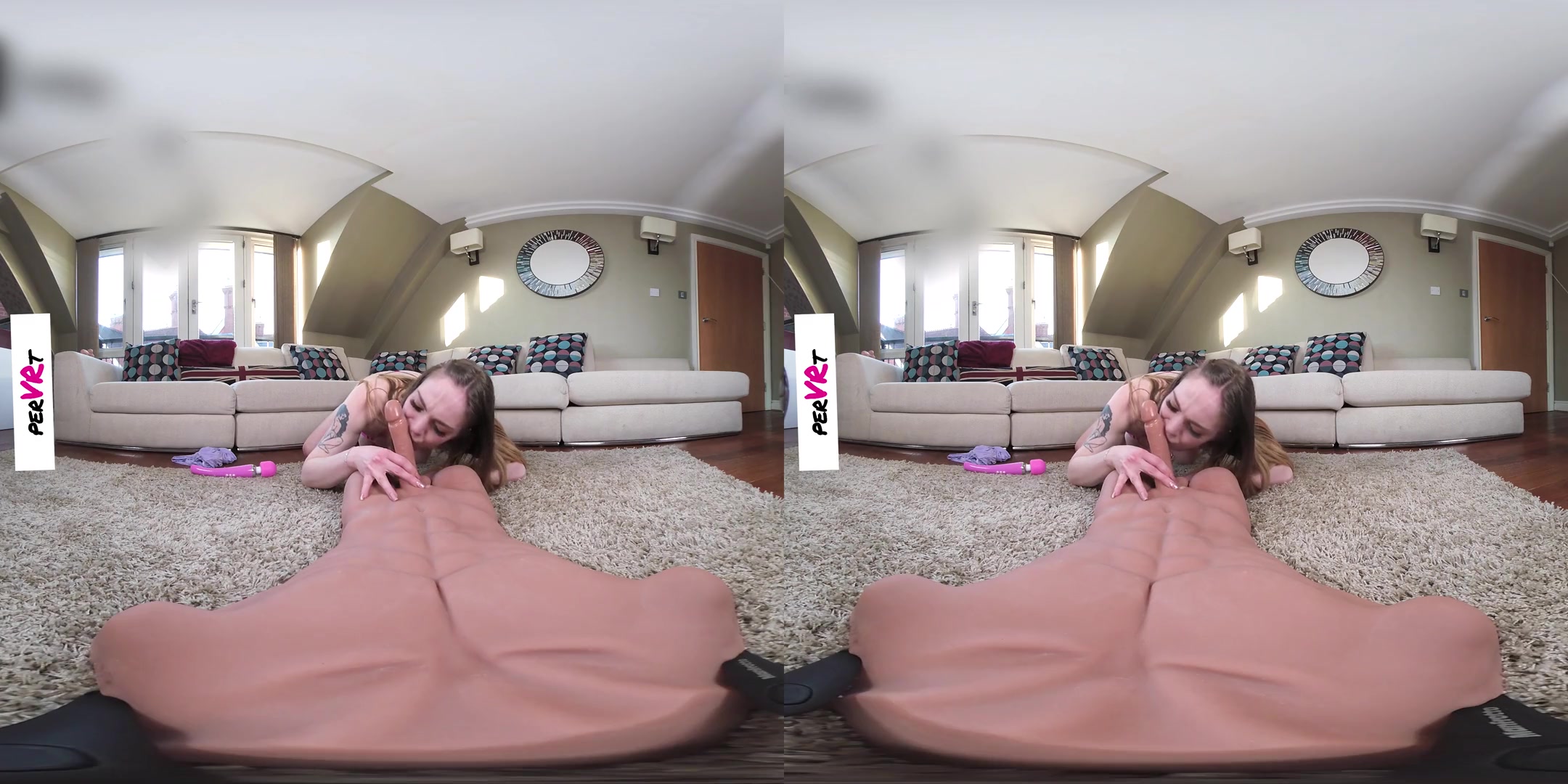 The Busty Brit Rides Cock