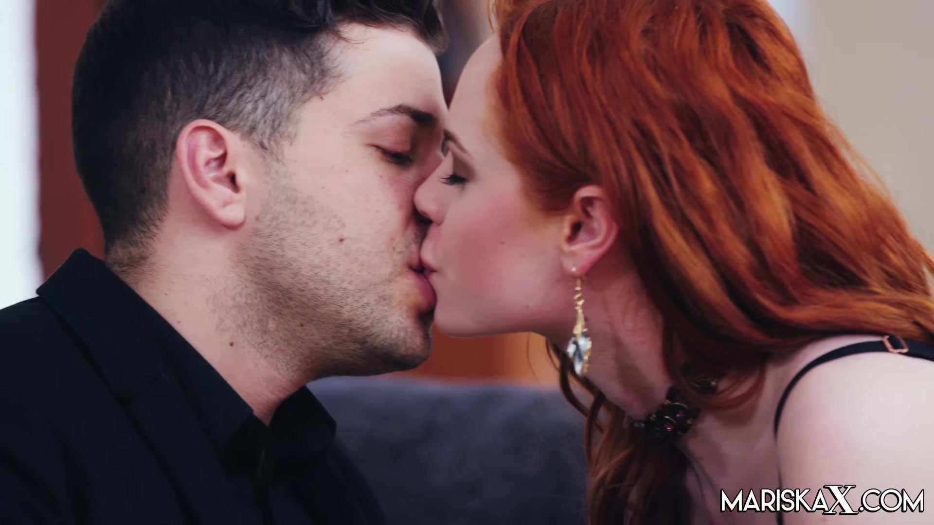 MARISKAX Redhead Ella Hughes fucks a huge cock