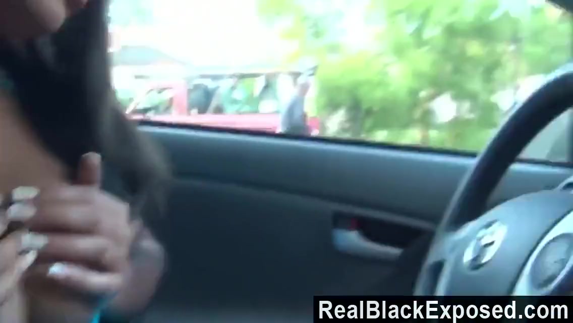 Ebony Cutie Gets Funky In The Car 8 Min With Rane Revere