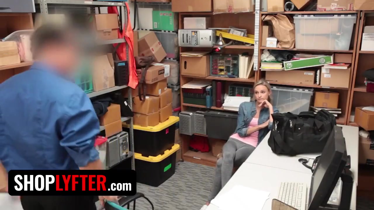 Free Premium Video Skinny Blonde Cutie Gives Her Pussy To Security Officer To Get Out Of Trouble - Emma Hix