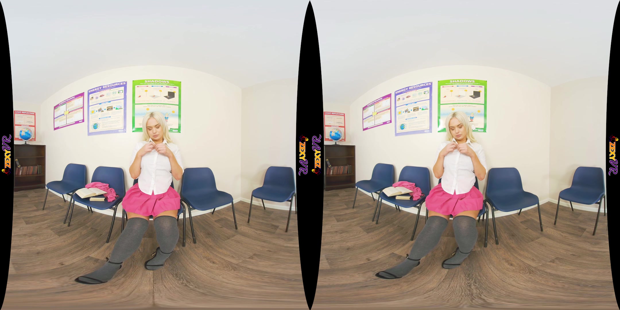 Upskirt Uniform featuring Louise - ZexyVR
