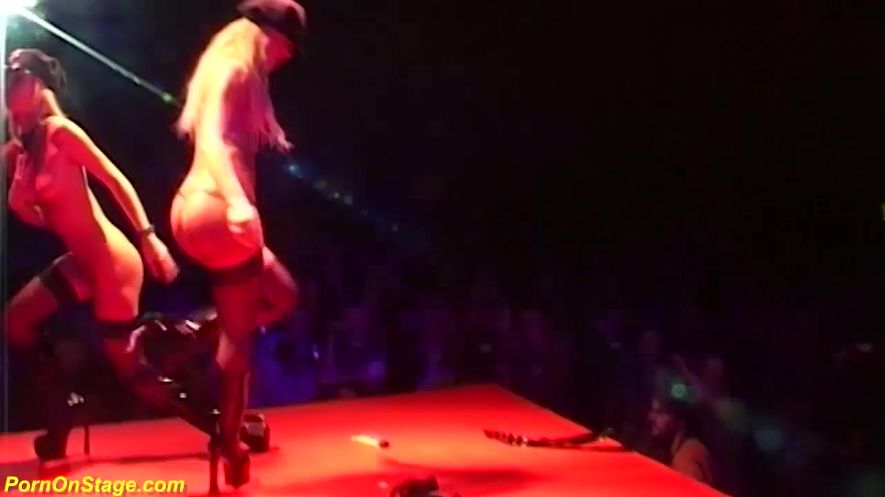 lesbian porn on public stage
