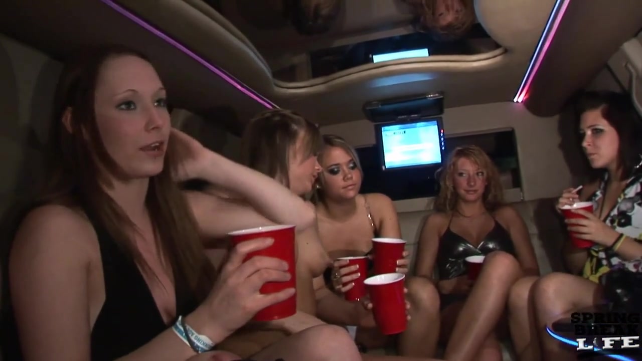 Wild Fucking Party Girls in and out of the Club Including Fake twins Naked in My Limo - SpringbreakLife